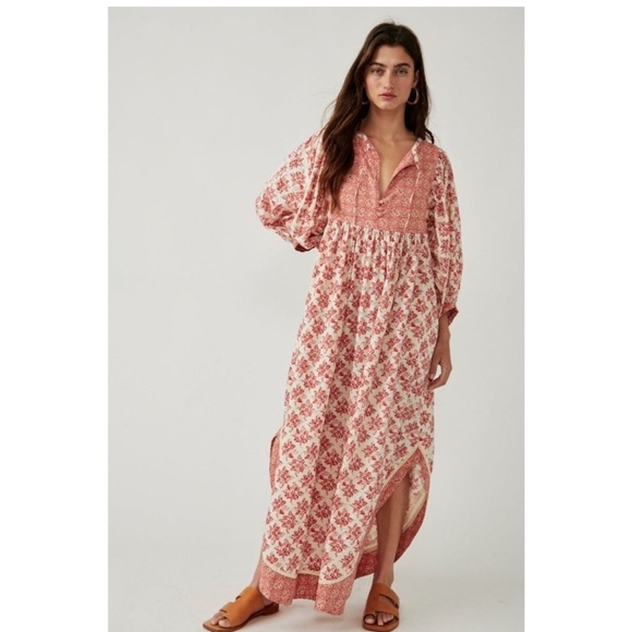 FREE PEOPLE HAZY MAISY MAXI DRESS Woman’s X-Small - Picture 1 of 10